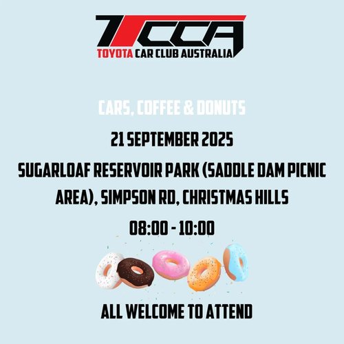 Cars, Coffee & Donuts — car meet in Melbourne, VIC on Sunday 21 September 2025