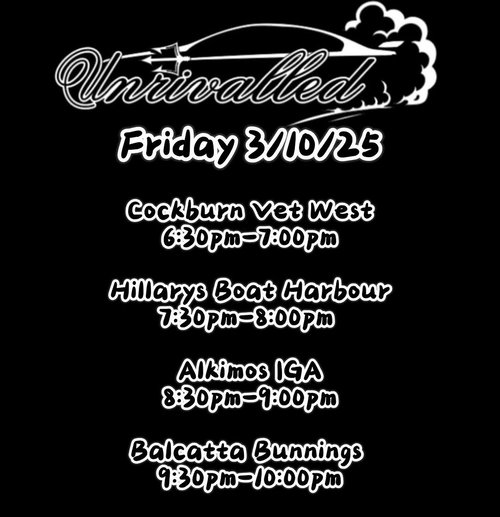 Friday Night Cruise — car meet in Perth, WA on Tuesday 2 December 2025