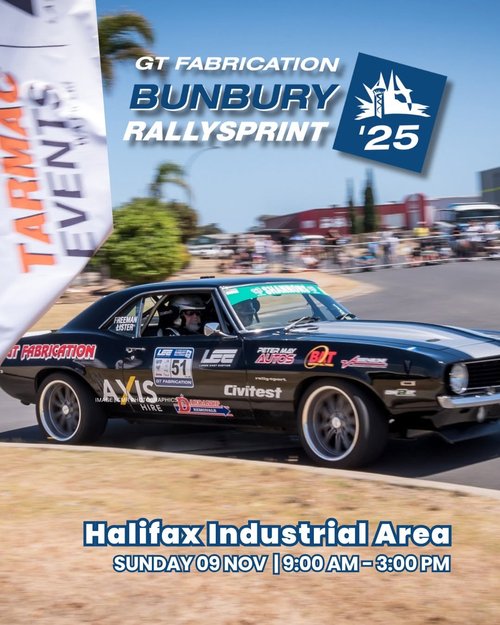 GT Fabrication Bunbury Rallysprint '25 — track day in Bunbury, WA on Sunday 9 November 2025