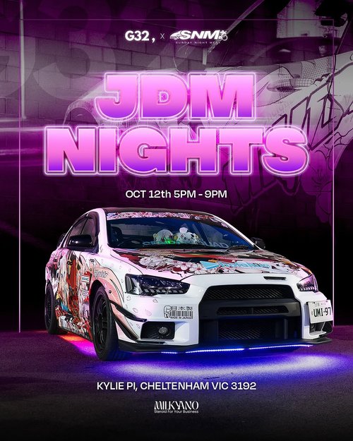 JDM NIGHTS — car meet in Melbourne, VIC on Sunday 12 October 2025