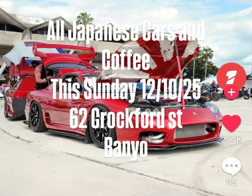All Japanese Cars and Coffee — car meet in Brisbane, QLD on Sunday 12 October 2025