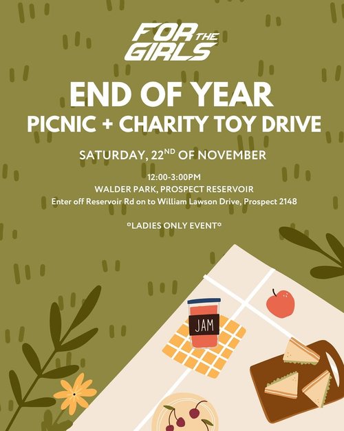 End of Year Picnic + Charity Toy Drive — car meet in Sydney, NSW on Saturday 29 November 2025