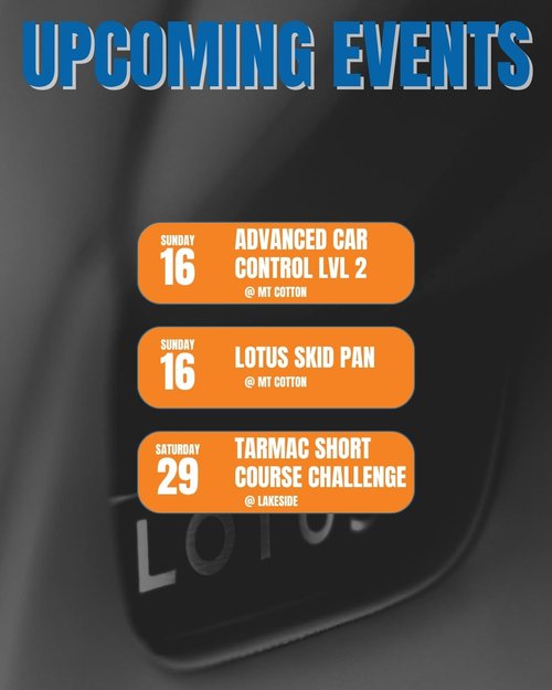 November Driving Events — track day in Brisbane, QLD on Sunday 16 November 2025