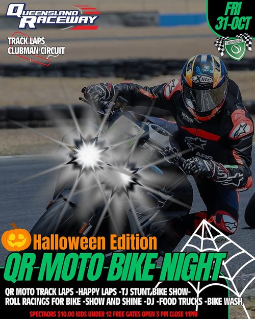 QR Moto Bike Night — car meet in Brisbane, QLD on Friday 31 October 2025
