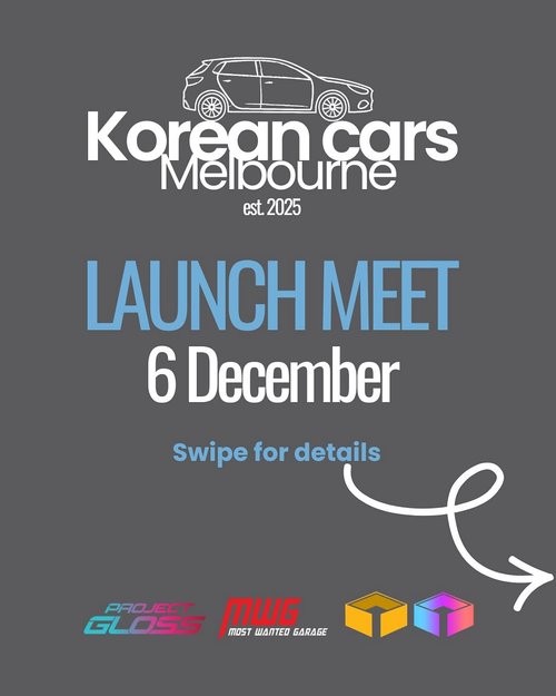 KCM Launch Meet — car meet in Melbourne, VIC on Saturday 6 December 2025