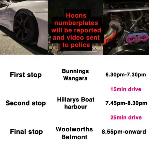 Car meet — car meet in Perth, WA on Monday 10 November 2025