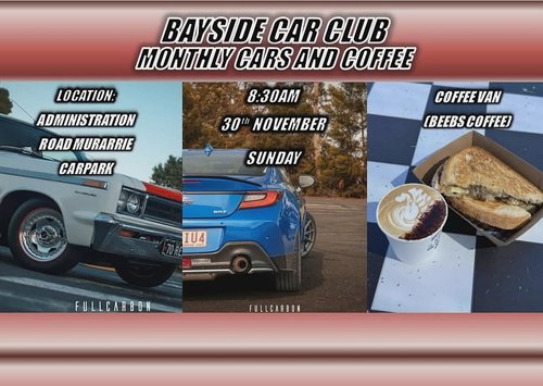 Monthly Cars and Coffee — car meet in Brisbane, QLD on Sunday 30 November 2025