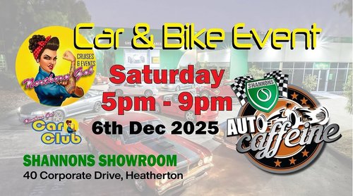 Car & Bike Event - Sunset Edition — car meet in Melbourne, VIC on Saturday 6 December 2025