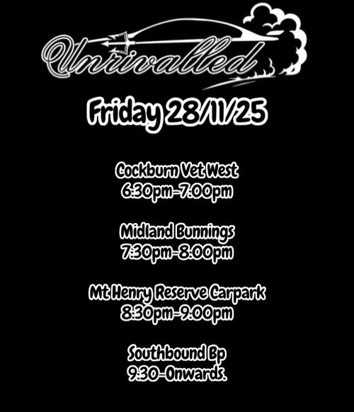 Friday Night Cruise — car meet in Perth, WA on Friday 28 November 2025