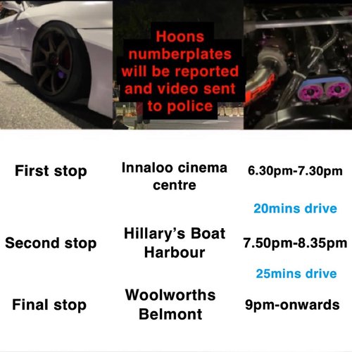Monday Meet Cruise — car meet in Perth, WA on Monday 1 December 2025