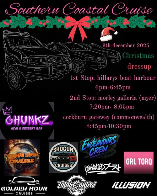 Southern Coastal Cruise — car meet in Perth, WA on Saturday 6 December 2025