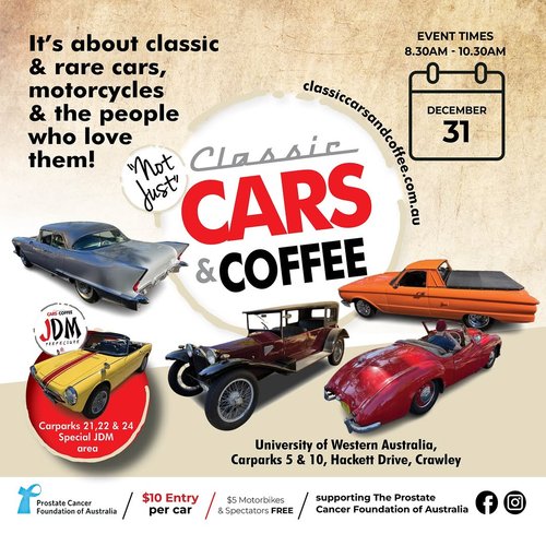 Classic Cars & Coffee - New Years Eve — Classic/JDM car meet in Perth, WA on Wednesday 31 December 2025