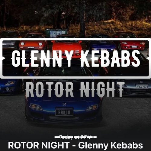 Rotor Night — car meet in Melbourne, VIC on Wednesday 10 December 2025