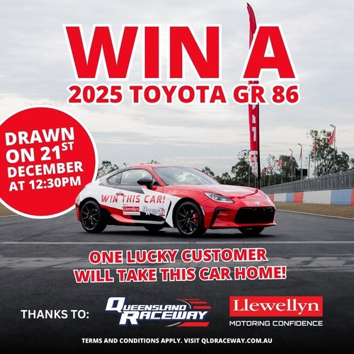 Toyota GR 86 Giveaway Draw — car meet in Brisbane, QLD on Sunday 21 December 2025