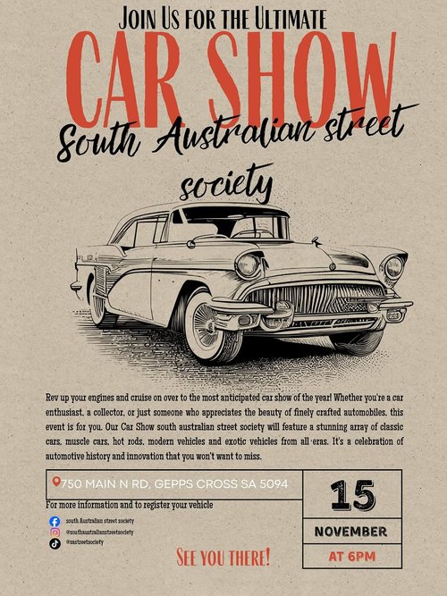 The Ultimate Car Show — car meet in Adelaide, SA on Saturday 15 November 2025