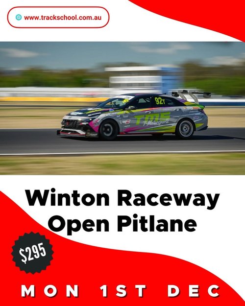 Winton Raceway Open Pitlane — track day in Melbourne, VIC on Monday 1 December 2025
