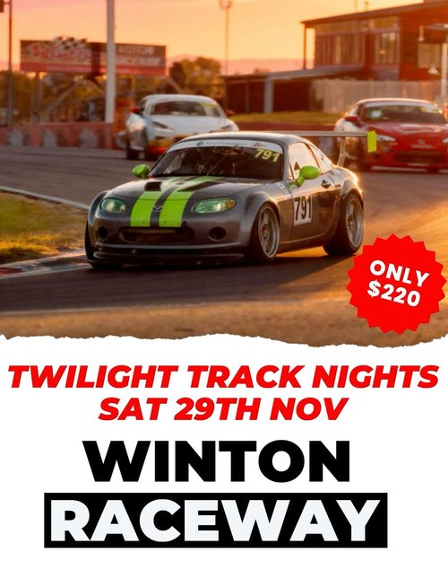 Twilight Track Nights — track day in Melbourne, VIC on Saturday 29 November 2025