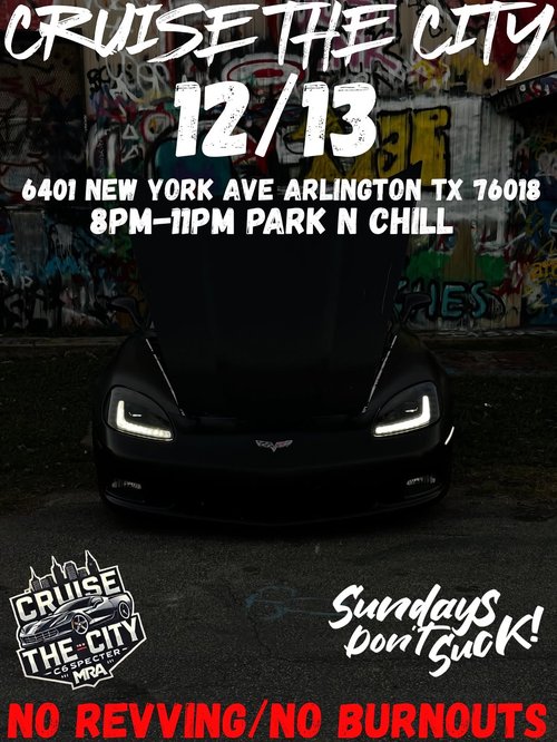 Cruise The City Meet — Muscle car meet in International on Saturday 13 December 2025