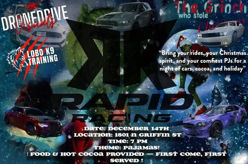 How The Grinch Stole Christmas Car Meet — Muscle/Stance car meet in International on Sunday 14 December 2025