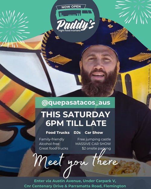 Paddy's Night Food Market & Car Show — Muscle car meet in Sydney, NSW on Saturday 13 December 2025