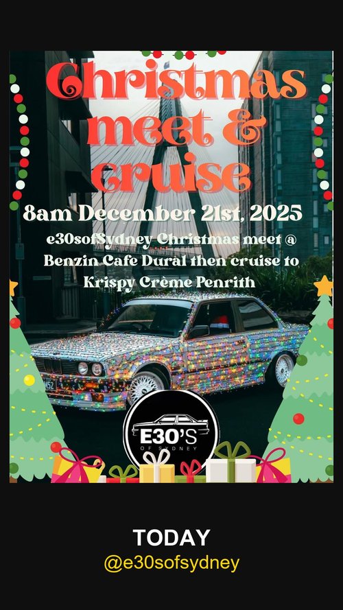 Christmas Meet & Cruise — car meet in Sydney, NSW on Sunday 21 December 2025