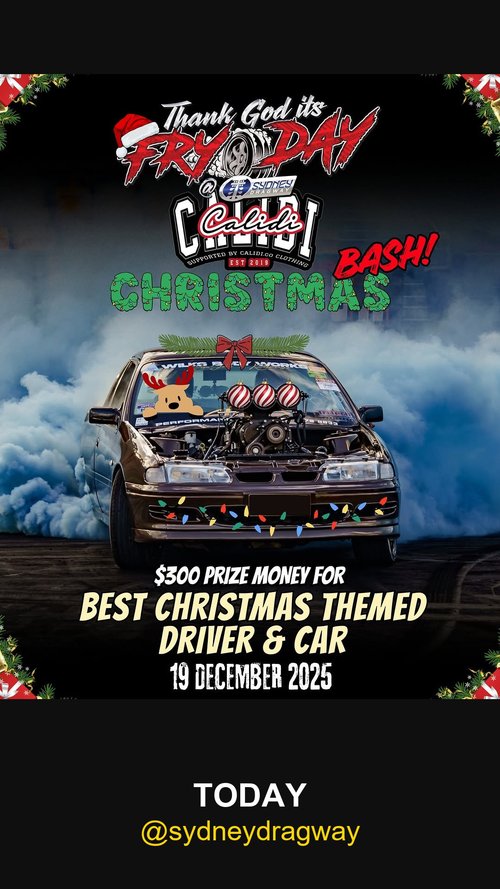 Thank God it's FRY-DAY Christmas Bash — track day in Sydney, NSW on Friday 19 December 2025