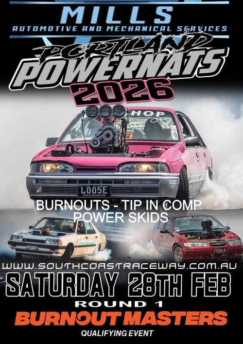 Portland Powernats 2026 — Muscle spectator event in Melbourne, VIC on Saturday 28 February 2026