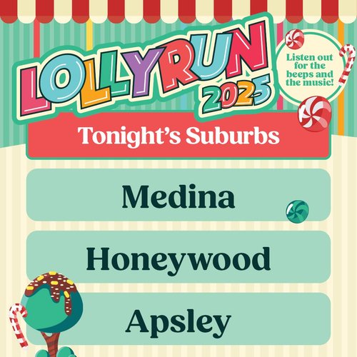 Lolly Run 2025 — car meet in Perth, WA on Wednesday 17 December 2025