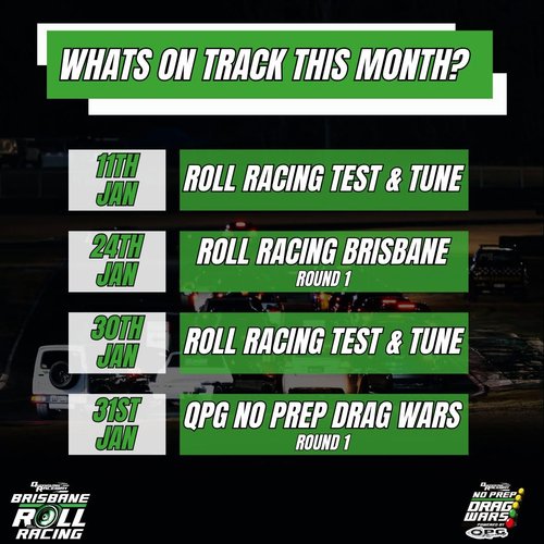 January Track Events — track day in Brisbane, QLD on Sunday 11 January 2026