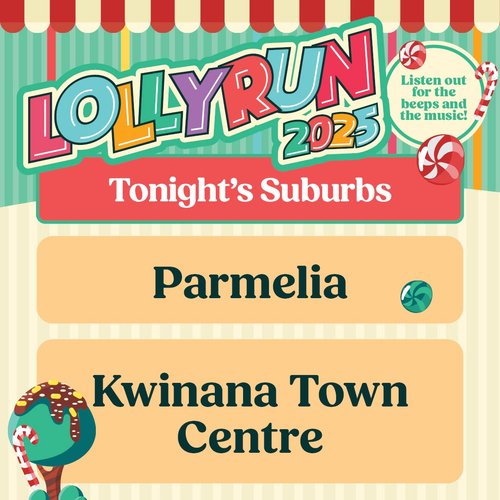 Lolly Run 2025 — car meet in Perth, WA on Sunday 21 December 2025
