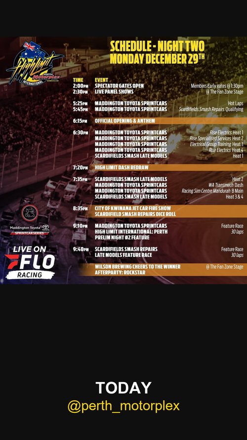 High Limit International: Perth - Night Two — spectator event in Perth, WA on Monday 29 December 2025