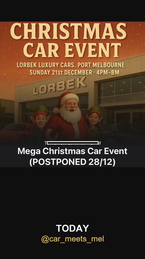 Mega Christmas Car Event — car meet in Melbourne, VIC on Sunday 28 December 2025