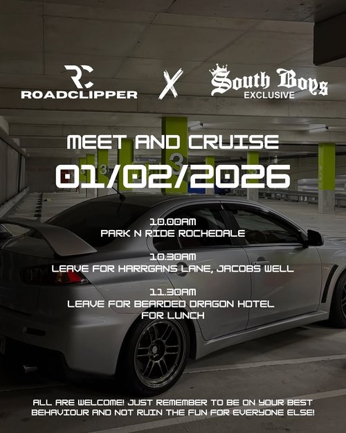 Meet and Cruise — JDM car meet in Brisbane, QLD on Sunday 1 February 2026
