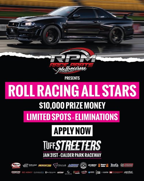 Roll Racing All Stars — track day in Melbourne, VIC on Saturday 31 January 2026