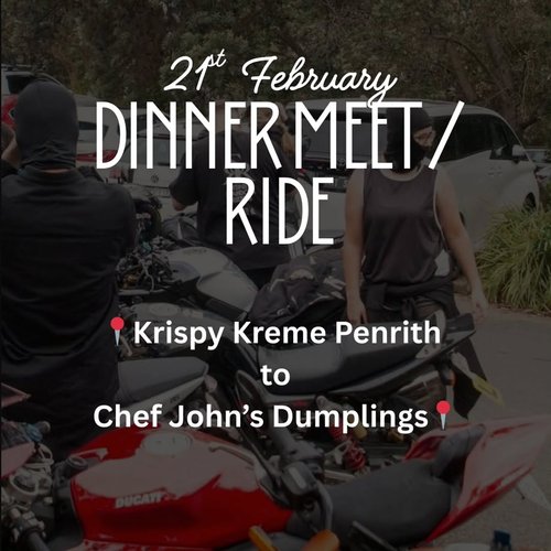 Dinner Meet / Ride — car meet in Sydney, NSW on Saturday 21 February 2026