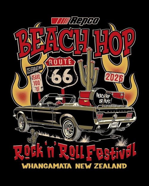 Repco Beach Hop 2026 Rock n' Roll Festival — Classic/Muscle spectator event in International on Wednesday 25 March 2026