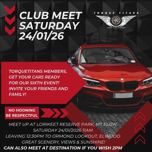 Club Meet — Euro car meet in Melbourne, VIC on Saturday 24 January 2026