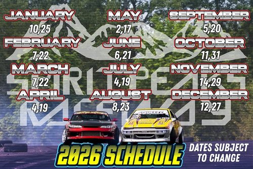 Spirit Peaks Raceway 2026 Season — JDM track day in International on Saturday 10 January 2026