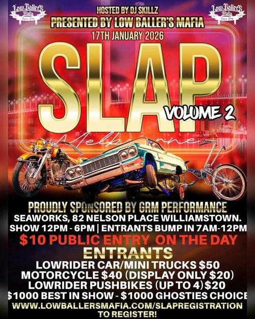SLAP Volume 2 — car meet in Melbourne, VIC on Saturday 17 January 2026