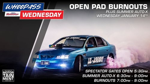 WhoopAss Wednesday OPEN PAD BURNOUTS + Summer AutoX — track day in Perth, WA on Wednesday 14 January 2026