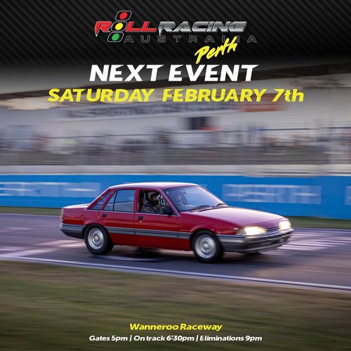 Roll Racing Perth — track day in Perth, WA on Saturday 7 February 2026