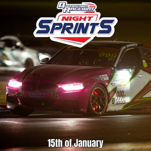 Night Sprints — track day in Brisbane, QLD on Thursday 15 January 2026