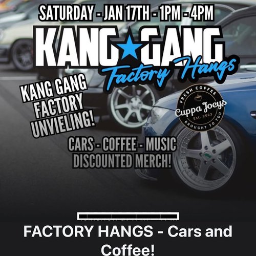 Kang Gang Factory Hangs — car meet in Melbourne, VIC on Saturday 17 January 2026