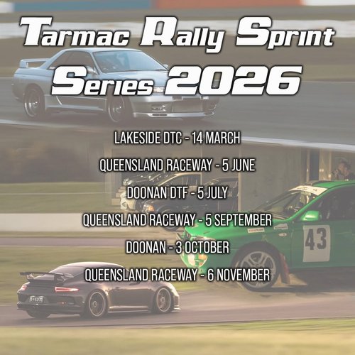Tarmac Rally Sprint Series 2026 — track day in Brisbane, QLD on Saturday 14 March 2026