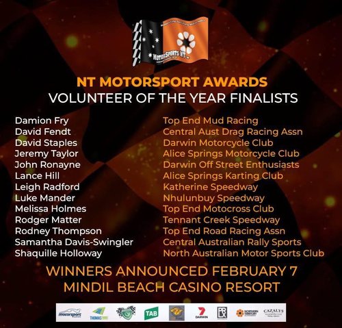 NT Motorsport Awards — car meet in Darwin, NT on Saturday 7 February 2026