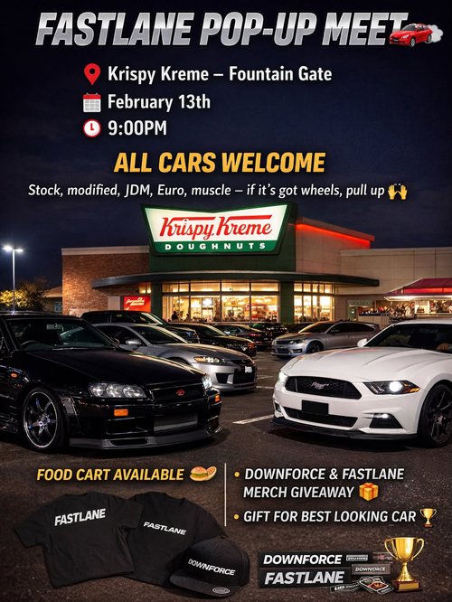 Fastlane Pop-Up Meet — JDM/Euro car meet in Melbourne, VIC on Friday 13 February 2026