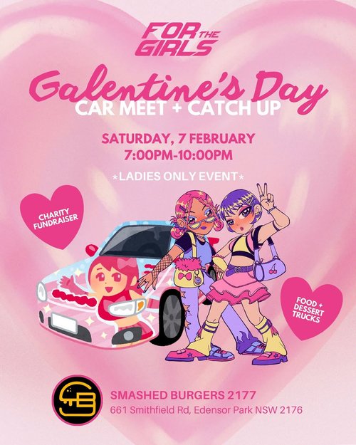 Galentine's Day Car Meet + Catch Up — car meet in Sydney, NSW on Saturday 7 February 2026