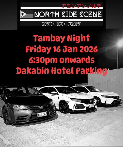 Tambay Night — car meet in Brisbane, QLD on Friday 16 January 2026