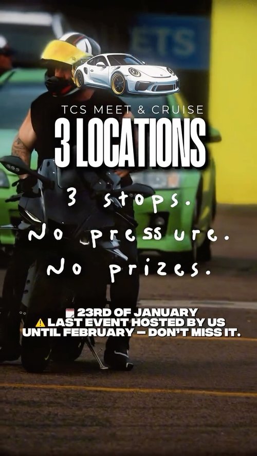 TCS POP-UP MEET & CRUISE — car meet in Darwin, NT on Friday 23 January 2026