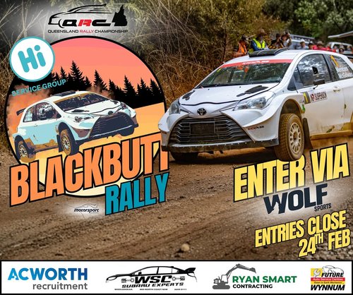 Hi Service Group Blackbutt Rally — spectator event in Brisbane, QLD on Saturday 7 March 2026
